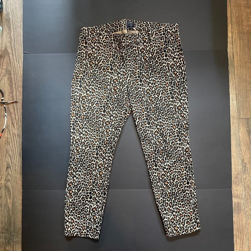 Leopard Print Women's Pants - Brown/Black